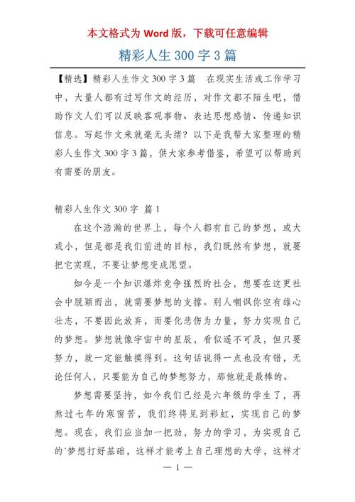 精彩人生
