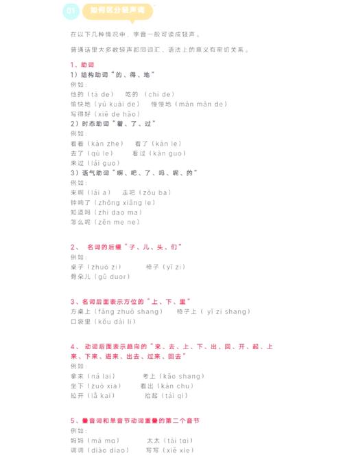 如何分辨輕聲:掌握普通話發音精髓,告別語音困擾! 3 如何分辨輕聲