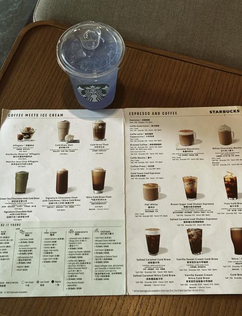 星巴克價目表