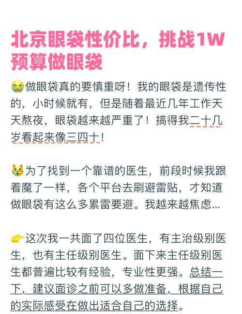 眼袋手術費用多少