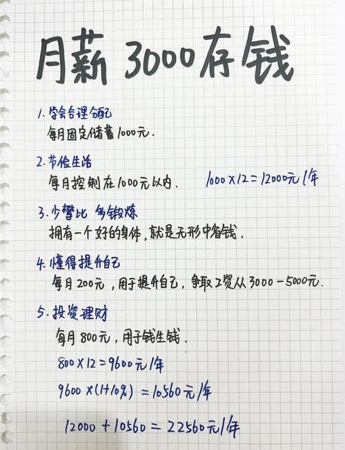 月薪三萬如何存錢