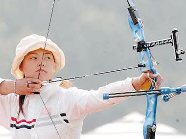 女子射箭幾公尺