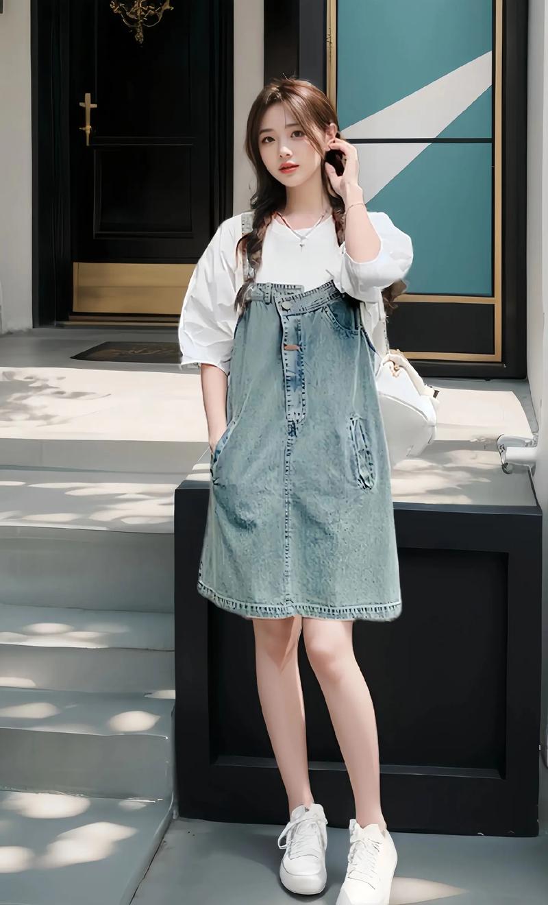 牛仔裙搭配法鞋:時尚百搭,從容駕馭各種場合的穿搭秘笈 3 牛仔裙搭配法鞋