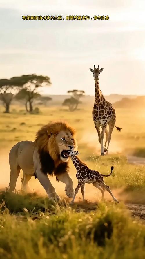 長頸鹿怕獅子嗎