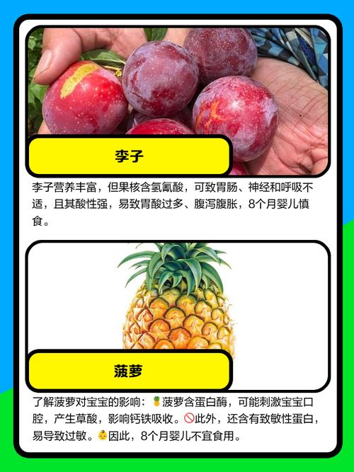 寶寶不能吃什麼水果