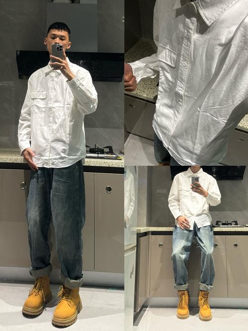 男生牛仔褲配什麼上衣