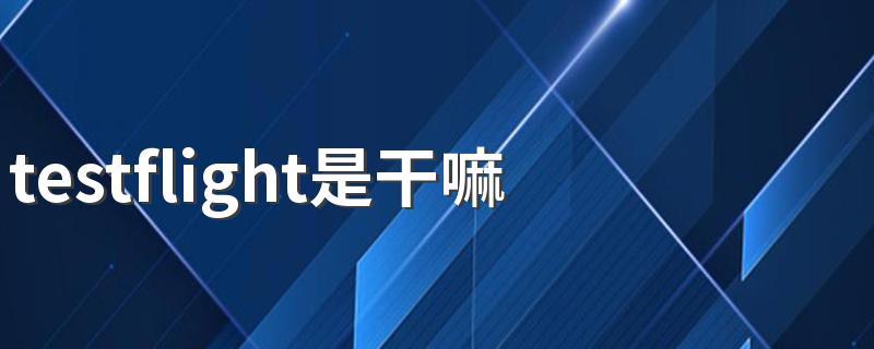 TestFlight有什麼用