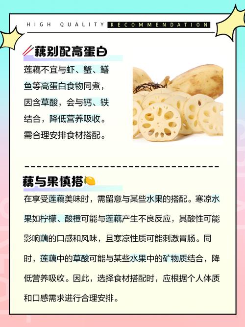 蓮藕不能跟什麼一起吃