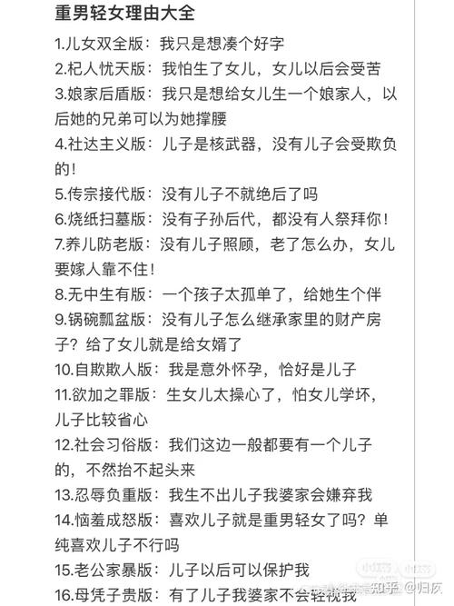 為什麼會有重男輕女