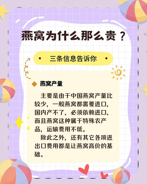 燕窩為什麼那麼貴