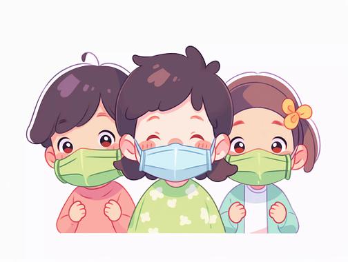 戴口罩卡通