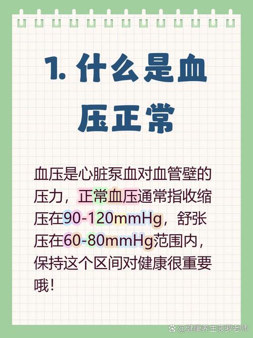 舒張壓多少正常?深度解析影響舒張壓的因素與健康指標 3 舒張壓多少正常