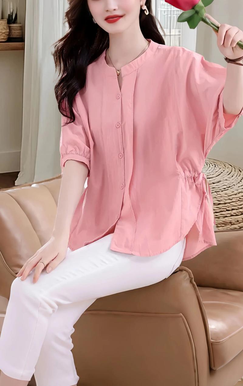 粉紅色襯衫穿搭