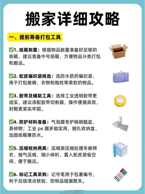 東西很多怎麼搬家
