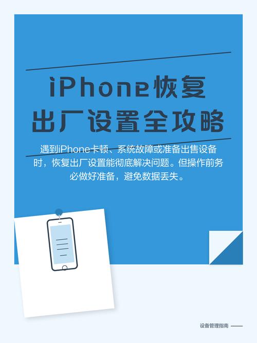 iPhone怎麼恢復原廠設定
