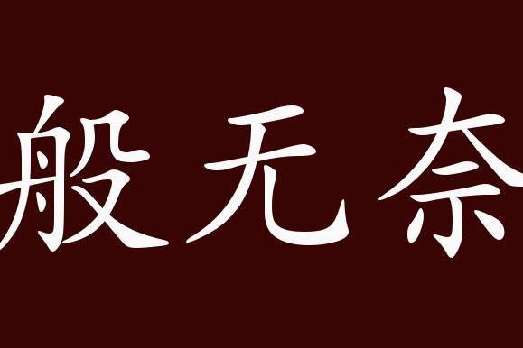 無奈成語